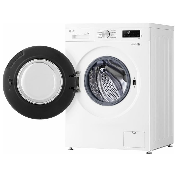 LG F4NX1009NWB Serie X1 - Lavatrice a carica frontale 9 kg, 1400 rpm, Classe A, 6 Motion Direct Drive, Allergy Care, Wi-Fi, (85x60x55 cm), Bianco