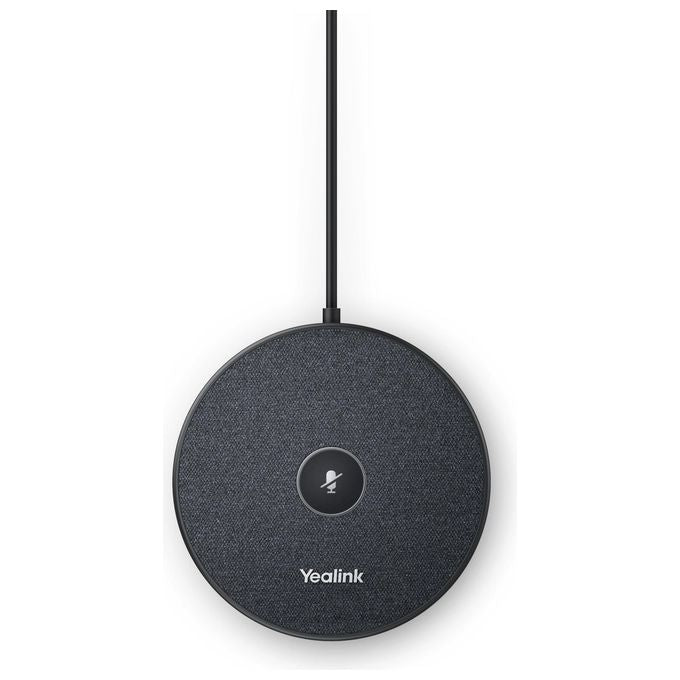 Yealink 1303144 VCM35 Microfono per Conferenze Cablato 3 Microfoni Full Duplex PoE Cancellazione Eco Riduzione Rumore colore Nero