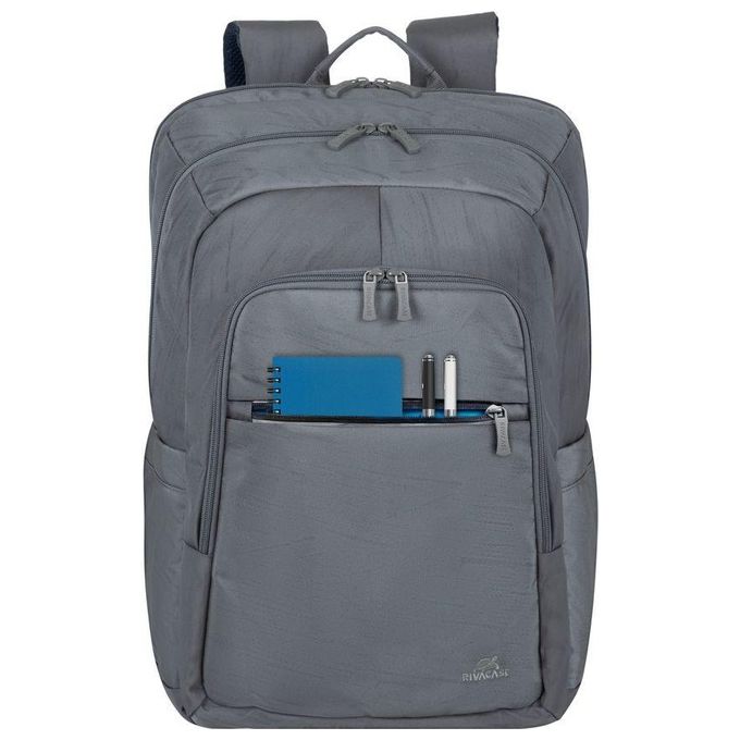 RivaCase 7569 Alpendorf Eco Zaino per Notebook fino a 17.3'' realizzato in Poliestere Riciclato (RPET) resistente all'acqua con scomparto imbottito per laptop e tablet colore Grigio