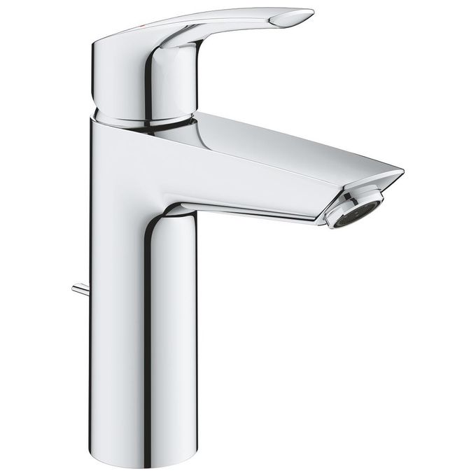 GROHE 23322003 Eurosmart Miscelatore monocomando per lavabo Taglia M con cartuccia SilkMove 28 mm e tecnologia Water Saving colore Cromo