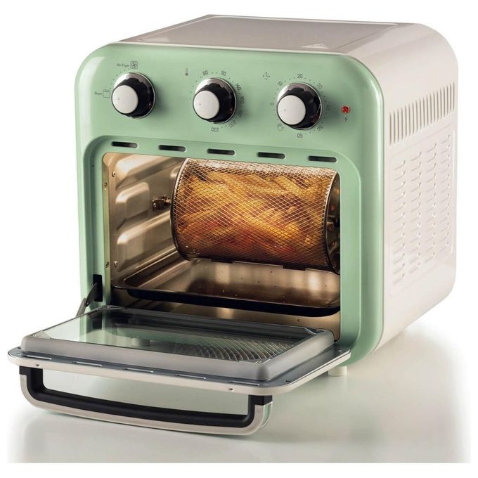 Ariete 4632 Vintage Friggitrice ad aria 2in1 16 L 1400 W Timer 60 min Temperatura 80-230°C colore Verde