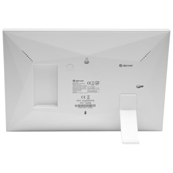 Denver PFF-1024W Frameo Cornice Digitale 10.1'' IPS 1280x800 16GB WiFi Touchscreen microSD colore Bianco