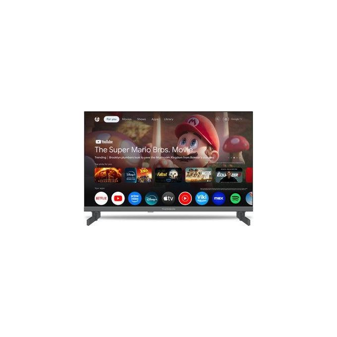 Thomson 24HQG3S15C Smart TV QLED 24'' HD Google TV Wi-Fi Bluetooth HDR10 DVB-T2 3 HDMI colore Grigio