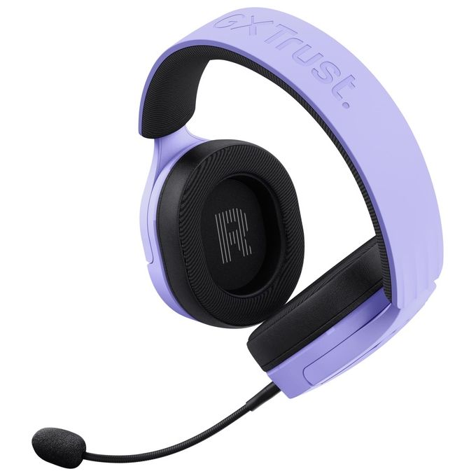 Trust 25301TRS GXT 489P Fayzo Cuffie Gaming Cablate Over-Ear con Microfono Rimovibile Driver 50 mm Audio 7.1 35% Plastica Riciclata Colore Viola