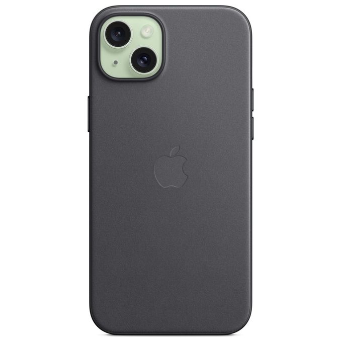 Apple MT423ZM-A Custodia MagSafe in tessuto FineWoven per iPhone 15 Plus colore Nero