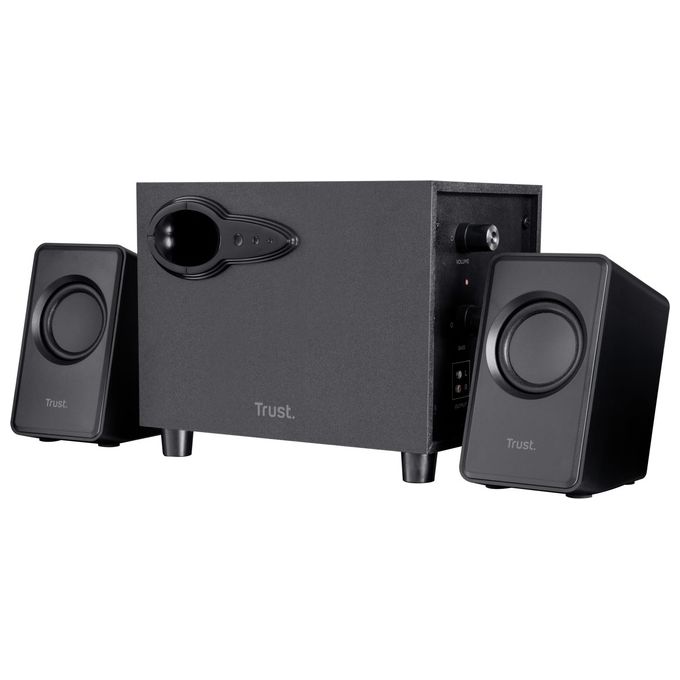 Trust Avora Set Altoparlanti 2.1 Subwoofer Potenza di 18W RMS Totali, Nero
