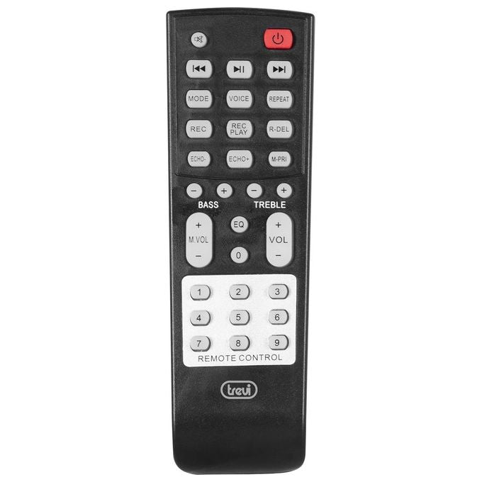 Trevi XF 780 KB XFest Cassa Bluetooth 110W 2 vie Bass Reflex Karaoke 2 Microfoni USB MicroSD TWS Batteria colore Nero