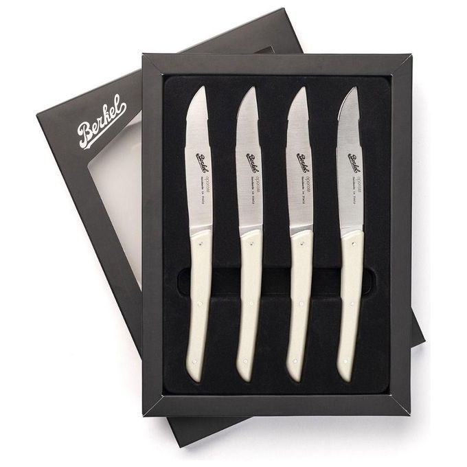 Berkel Set Coltelli da Bistecca 4 Pezzi Color Crema