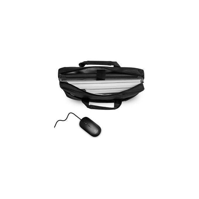 Atlantis P004-k265-16m KIT_ Borsa per Notebook Fino a 16'' e Mouse Ottico Nero
