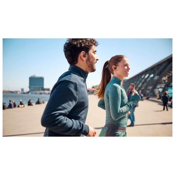Philips TAA6709BK-00 Serie 6000 Auricolari Sport True Wireless Bluetooth 5.3 IP55 28h custodia ricarica colore Nero Rosso