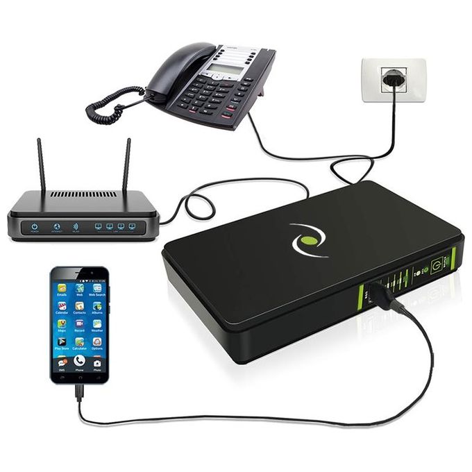 Tecnoware FGCERAPLDC252 ERA PLUS DC Gruppo di Continuita' UPS 25W 8800mAh POE 24V 48V autonomia 240min colore Nero