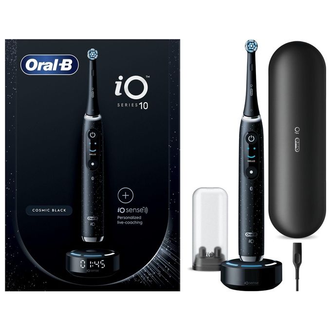 Oral-B IO SERIES 10 Spazzolino elettrico a vibrazione 7 modalita' autonomia 2 settimane colore Nero