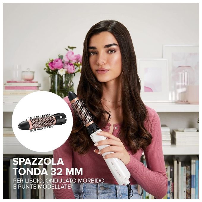 Imetec GH18-1100 Modellatore per Capelli ad Aria con 5 Accessori