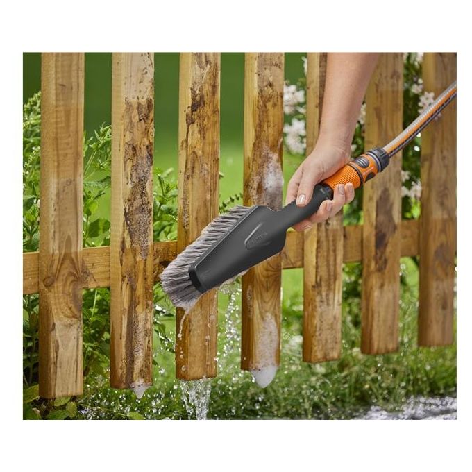Gardena Set di Lavaggio Cleansystem con Spazzola a Mano Morbida M