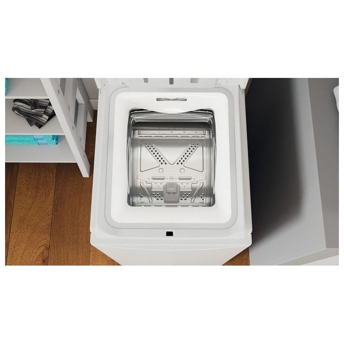 Indesit BTW L60400 IT Lavatrice Carica dall'Alto 6 Kg 1000 rpm Classe C Water Balance Plus Rapid Wash (90x40x60 cm) colore Bianco