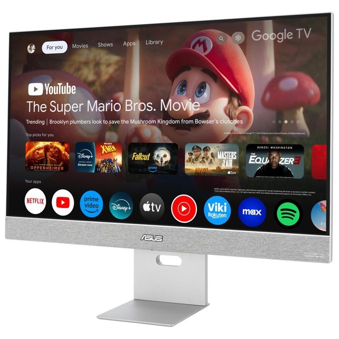 ASUS 90LM0A3H-B01O70 ZenScreen Smart Monitor PC 27'' 4K UHD IPS 3840x2160 Pixel Android 11 USB-C 90W HDR10+ colore Grigio