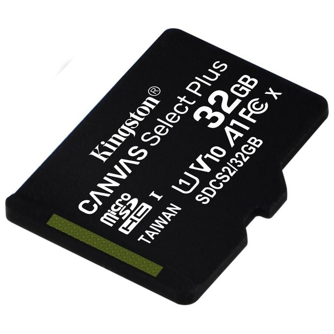 Kingston Canvas Select Plus SDCS2-32GBSP Scheda microSD Classe 10, senza Adattatore SD, 32 GB