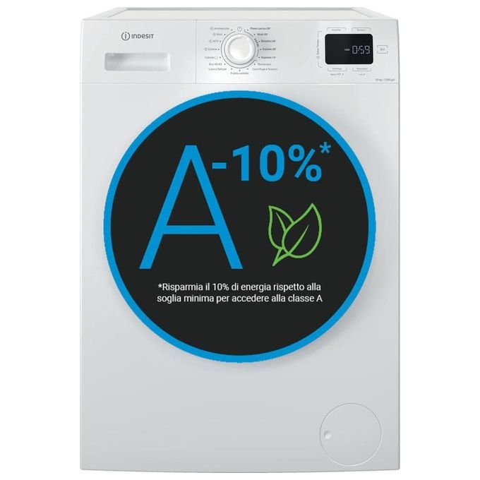 Indesit IM 1072 MY TIME IT Lavatrice Caricamento frontale 10 kg 1200 Giri-min Bianco