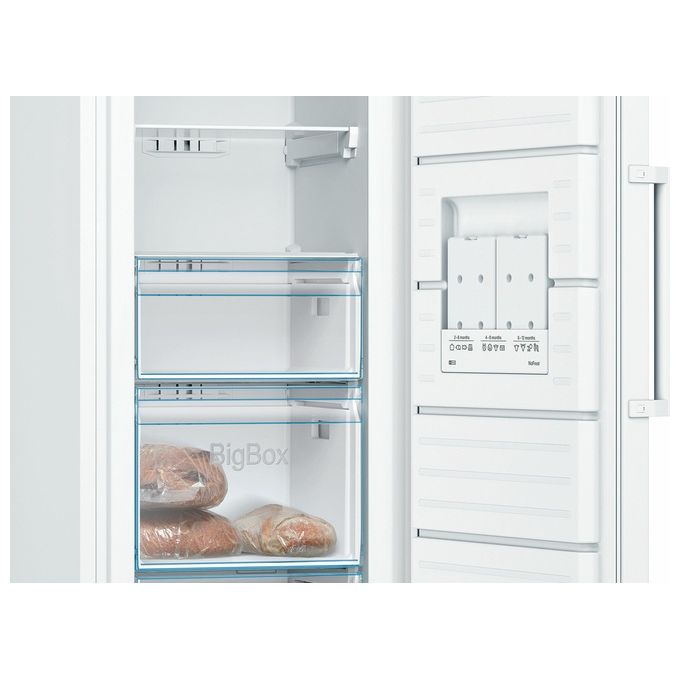 Bosch GSN33VWEP Serie 4 Congelatore Verticale 225 L 176 cm Classe E 39 dB NoFrost BigBox colore Bianco
