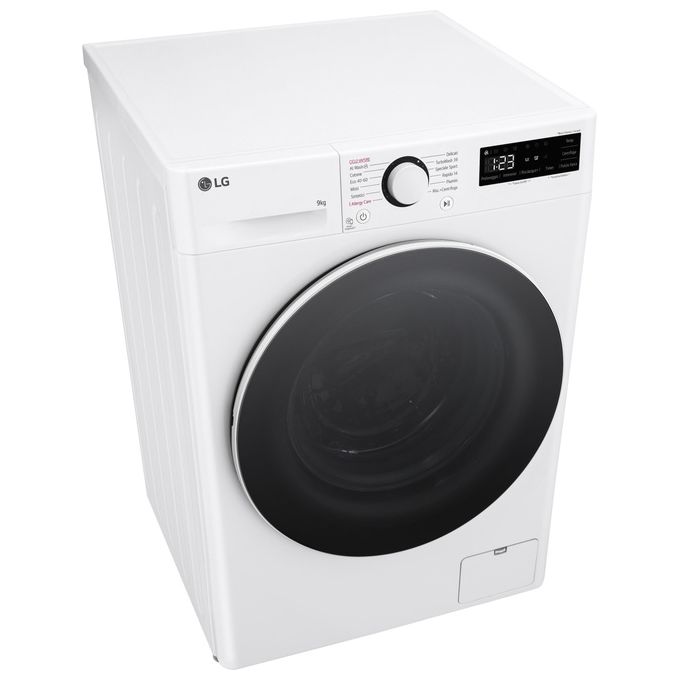 LG F4R5009TSWW - Lavatrice Libera Installazione 9 kg, Classe A-10%, Centrifuga 1400 giri-min, AI DD + TurboWash + Vapore, (85 × 60 × 56 cm), Bianco