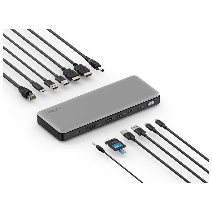 Kensington K34110EU SD5760T Docking station Thunderbolt 4 con Power Delivery fino a 96 W 13 porte 2 HDMI 40 Gbit-s colore Nero