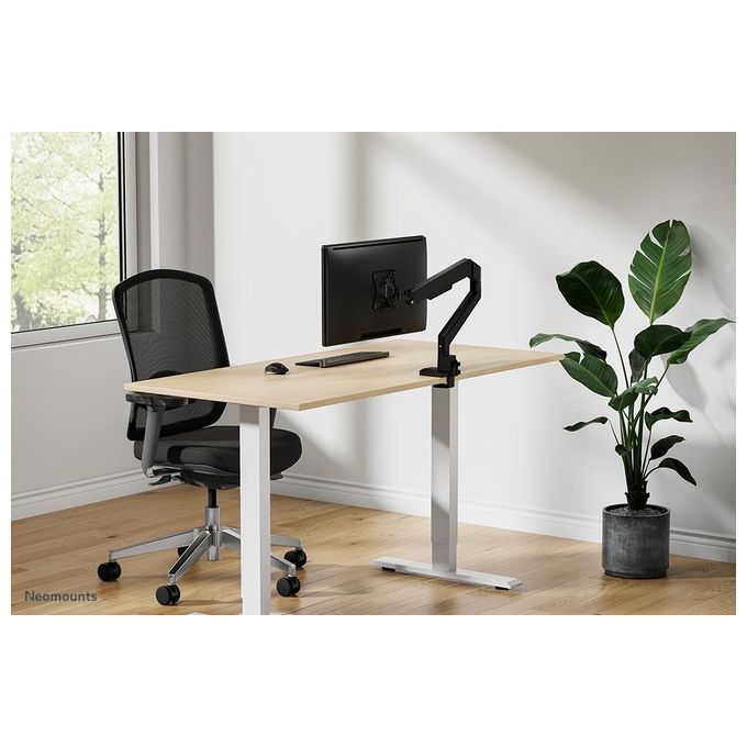 Neomounts W128881659 NEXT Slim Braccio da Scrivania per Monitor 17''-35'' 9 Kg VESA 100x100 mm con Molla a Gas colore Nero