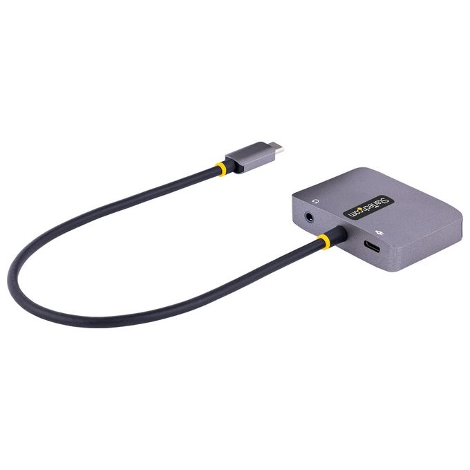 StarTech.com Adattatore USB-C a VGA-HDMI Adattatore Multiporta USB Type-C a VGA-HDMI 4K 60Hz HDR con Uscita Audio da 3.5mm