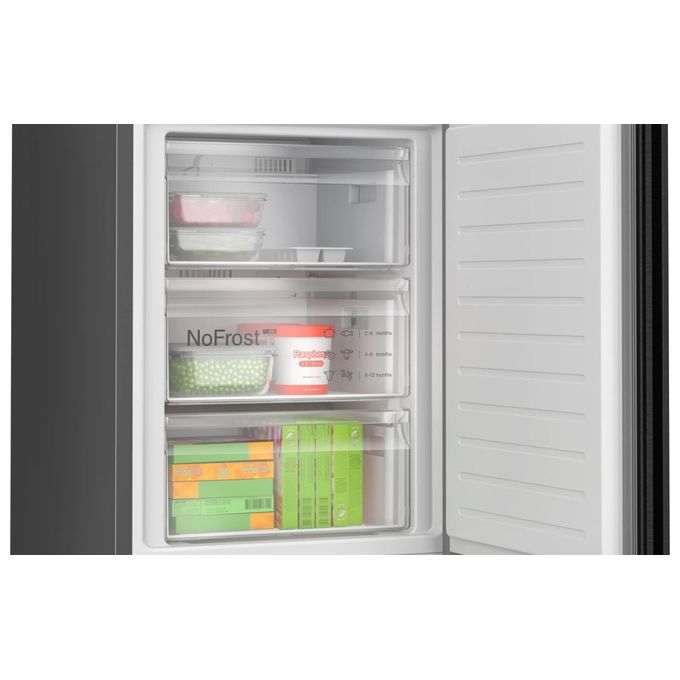 Bosch KGN392XCF Serie 4 Frigorifero Combinato 363 L 203 cm Classe C 35 dB No Frost VitaFresh colore Nero