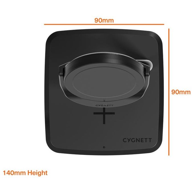 Cygnett CY5098BUNCP ChargeBase Qi2.0 Base di Ricarica 2 in 1 Wireless Fino a 15 W Compatibile iPhone AirPods colore Nero