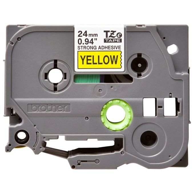 Brother Nastro Da 24mm Nera Giallo Ades Resis