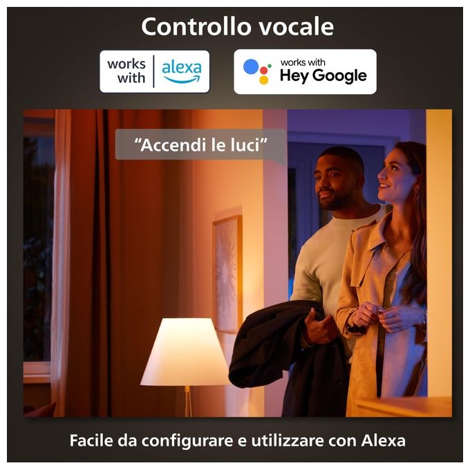 Philips Hue White and Color Ambiance Lampadina Connessa E14