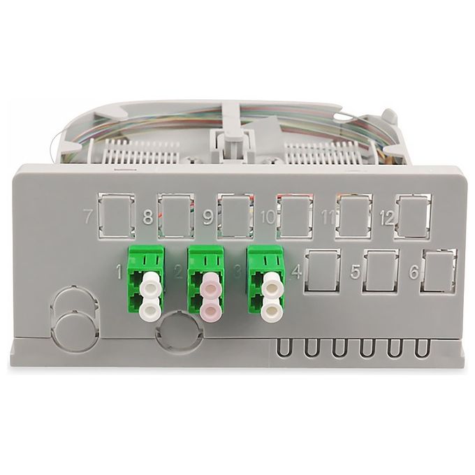 Digitus DN-949103 Punto di Trasferimento FTTH per 3 x LC-APC Duplex Grigio Chiaro