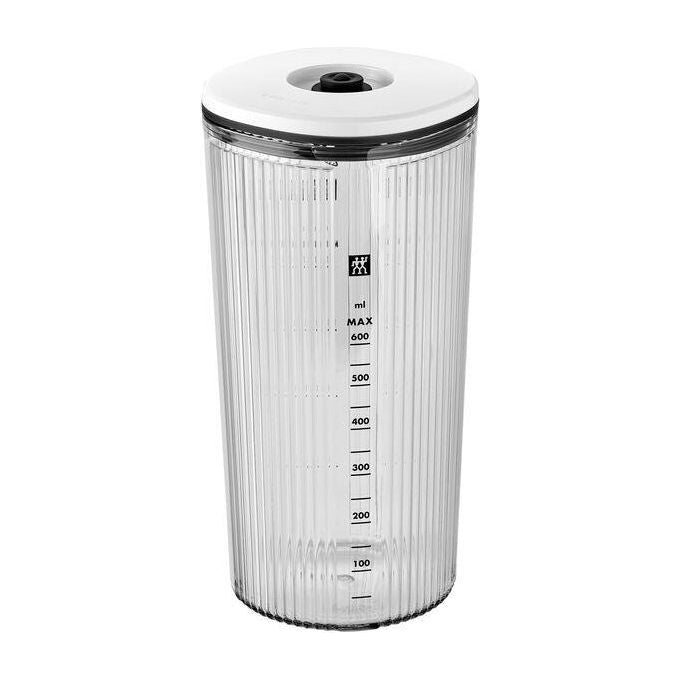 ZWILLING 1021604 Enfinigy Frullatore a Immersione 800W 9 Velocita' Regolabili Funzione Pulse Lama Piranha in Acciaio Inossidabile Bicchiere 600 ml colore Bianco