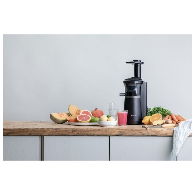 Panasonic MJ-L501 Slow Juicer Estrattore di Succo senza Lame 50W 63 Decibel Nero