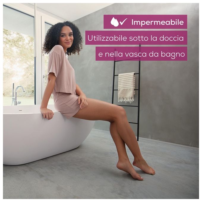 Beurer HL 36 Rasoio elettrico donna bagnato e asciutto 2 velocita' autonomia 60 min luce LED IPX7 colore Bianco Rosa