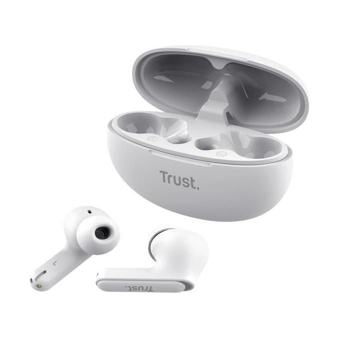 Trust Yavi Auricolare True Wireless Stereo (Tws) In-ear Usb Tipo-c Bluetooth Bianco