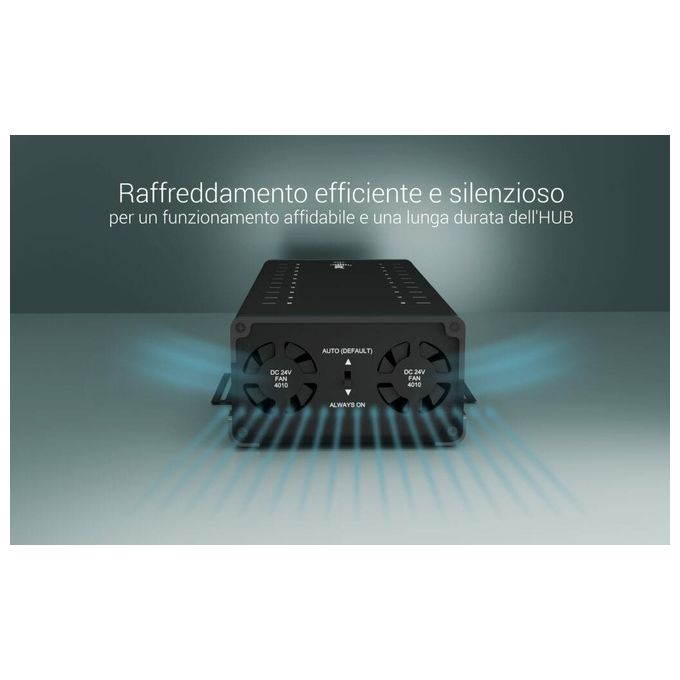 I-tec CACHRGHUB20C Hub USB 20 Porte USB-C Ricarica Rapida 15W per Porta 300W Totali Dati 5 Gbps colore Nero