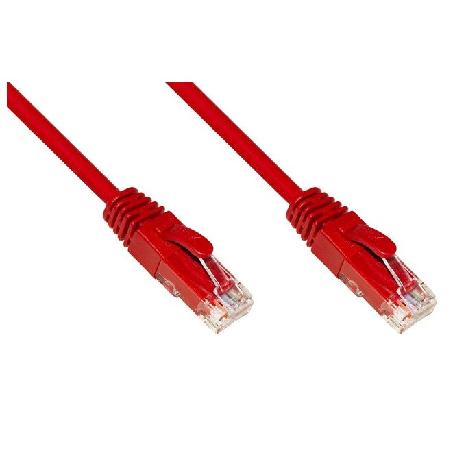 Link Cavo di Rete Categoria 6a Non Schermato Utp Awg24 Rosso Halogenfree 05mt