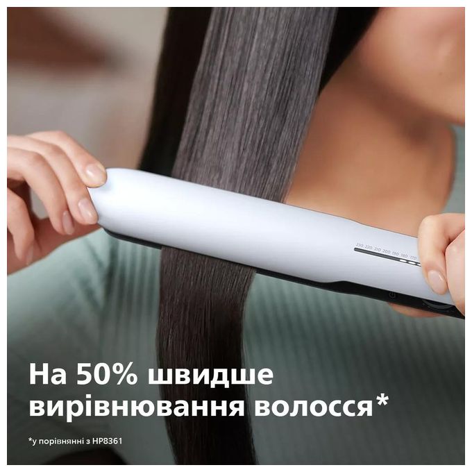 Philips BHS520-00 Serie 5000 Piastra per Capelli Tecnologia Termoprotettiva Piastre in Ceramica Ionizzazione colore Bianco