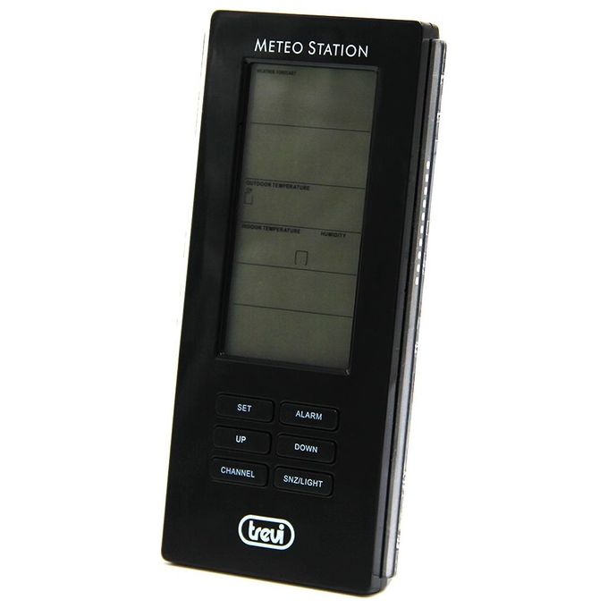Trevi stazione meteo me 3108 rc nero radiocontrollata con sensore esterno senza fili