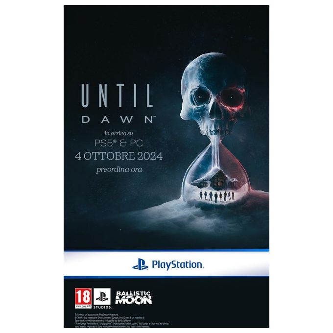 Sony 1000044310 Until Dawn Standard Videogioco Horror per PlayStation 5 Lingua Italiana colore Nero