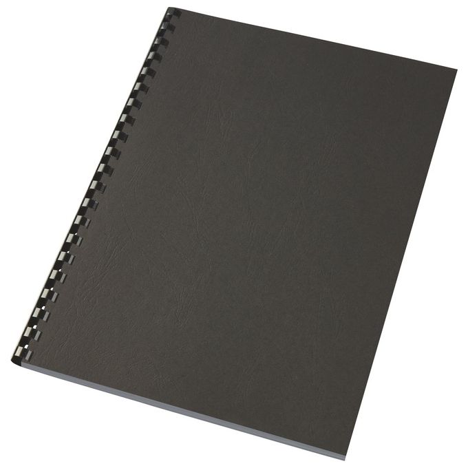 Gbc Confezione 10 0 copertine Leathergrain a3 nero