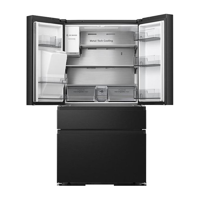 Hisense RF728N4SAFE Frigorifero Francia Porta totale 560 L Classe Energetica E Nero