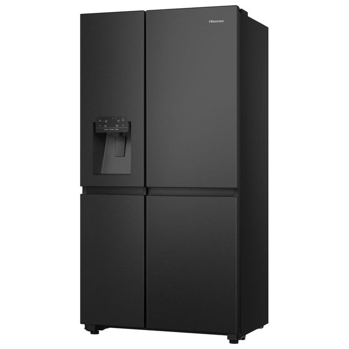 Hisense RS818N4TFE Frigorifero Americano Side by Side 632 L 179 cm Classe E 38 dB No Frost WiFi Dispenser Acqua e Ghiaccio colore Nero