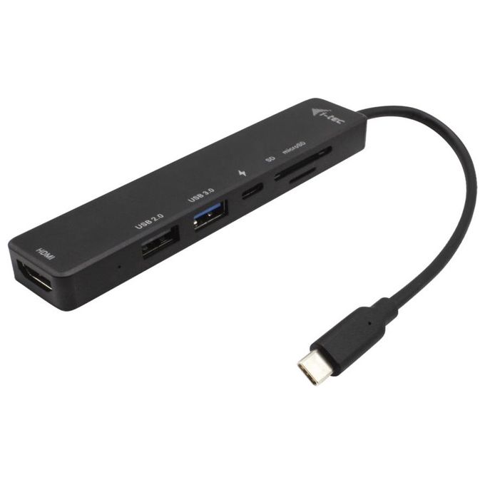 I-tec C31TRAVELEASYDOCKPD USB-C Travel Easy Dock 4K HDMI Power Delivery 60 W 1x USB 3.2 1x USB 2.0 SD microSD colore Nero