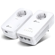 TP-Link TL-WPA1300PKITDE Kit di Networking Powerline Velocita' fino a 1300 Mbit-s Wi-Fi 5 3 Porte Gigabit Ethernet con Presa Integrata colore Bianco