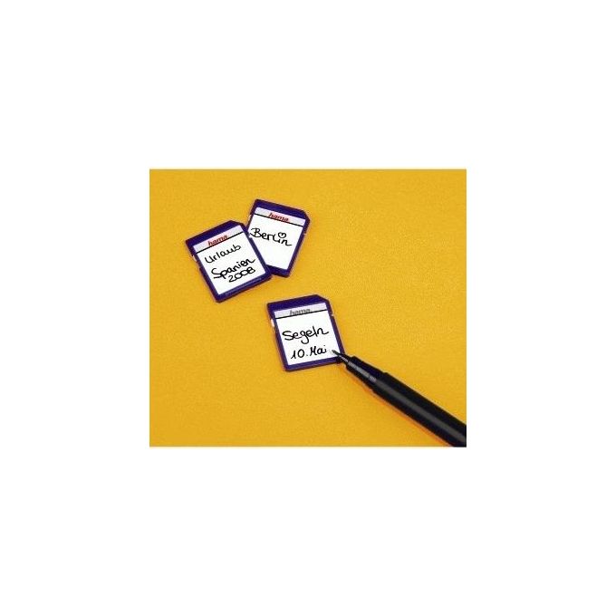 Hama SD-MMC Memory Card Labels Etichetta Autoadesiva Bianco 18 Pezzi