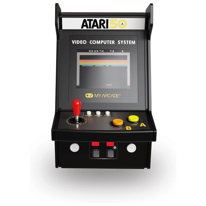 My Arcade DGUNL-7013 Atari Micro Player Pro Console Retrogaming Portatile 100 Giochi Schermo 2.75'' USB-C colore Multicolore