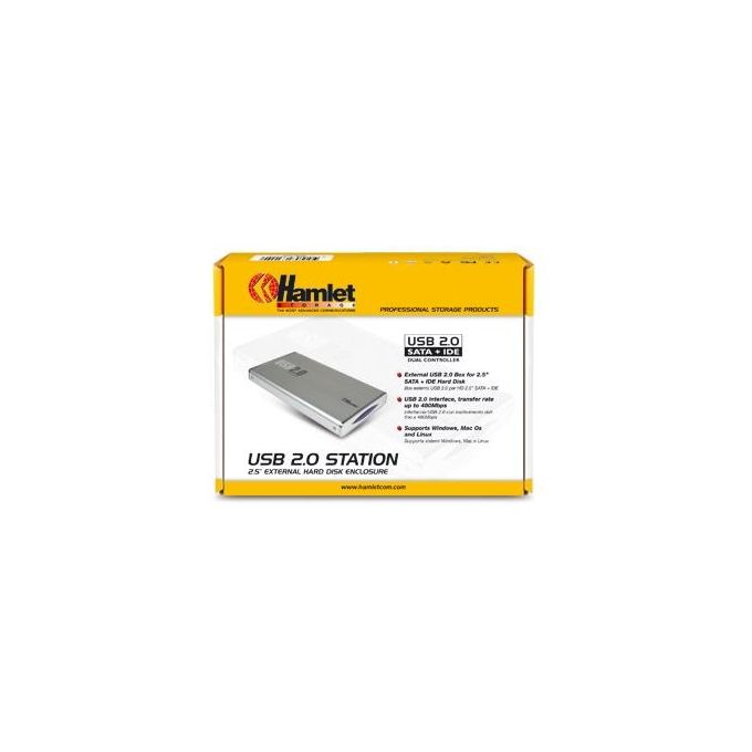 Hamlet Box 2.5''  Sata ide Usb 2.0