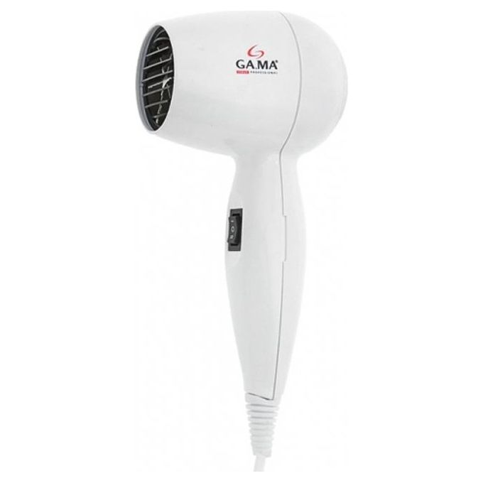 Ga.Ma A21.805 Asciugacapelli da parete 1200 W Tecnologia con motore DC 2 velocita'-temperature Colpo d'aria fredda Supporto a muro integrato Colore Bianco
